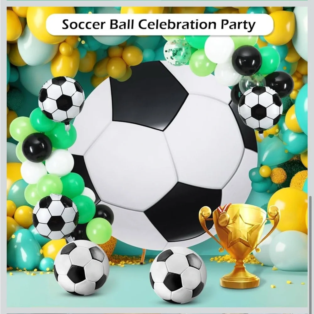 6.5Ft Round Spandex Backdrop Cover - Sports Theme Arch Backdrop for Party